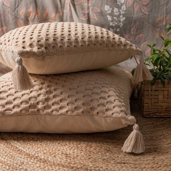 Koristeellinen tyynyliina SEVILLE-4A Terra Collection 45x45 Eurofirany beige