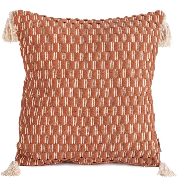 Dekorativt pudebetræk MAROKKO-5A Terra Collection 45x45 Eurofirany murstensrød