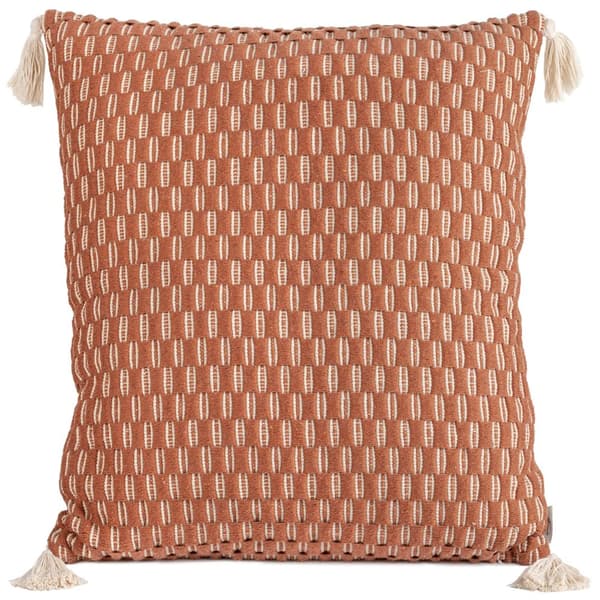 Dekorativt pudebetræk MAROCCO-5C Terra Collection 60x60 Eurofirany murstensrød