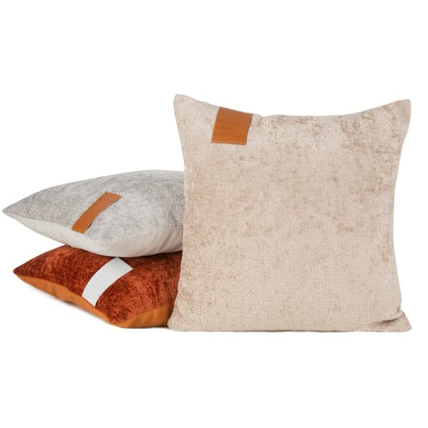 Koristeellinen tyynyliina chenille 45x45 Eurofirany beige