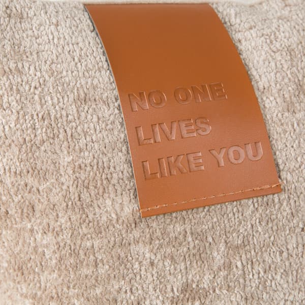 Koristeellinen tyynyliina chenille 45x45 Eurofirany beige