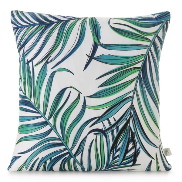 Dekorativt örngott PALMS 40x40 Design91 vit med palmblad