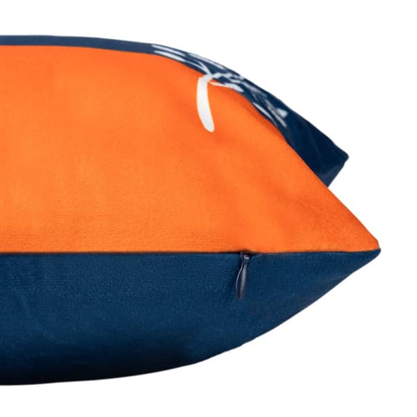 Dekorativt pudebetræk SMR 43x43 Darymex marineblå orange kviste