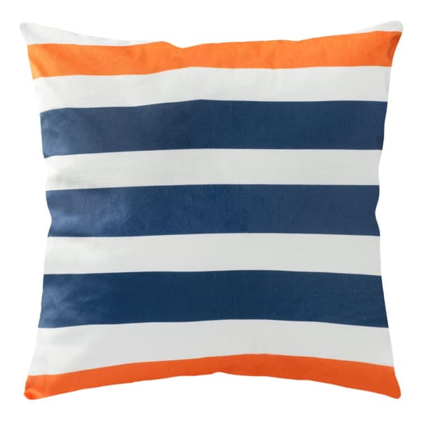 Dekorativt örngott SMR 43x43 Darymex marinblå orange ränder