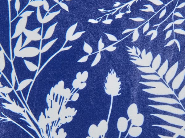 Havepuder Blå Polyester 45 x 45 cm Udendørs Puder Vandtætte Hynder Blomstrede Pudesæt til Terrasse Udepuder Vandafvisende Havehynder