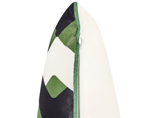 Havepuder Multifarvet Polyester 45 x 45 cm Udendørs Puder Vandtætte Hynder ZigZag Pudesæt til Terrasse Udepuder Vandafvisende Havehynder