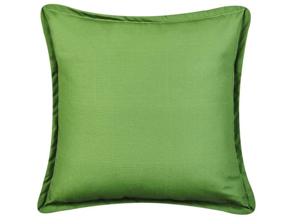 Havepuder Grøn Polyester Sæt af 3 Udendørs Puder Vandtætte Hynder Palme Mønster Pudesæt til Terrasse Udepuder Vandafvisende Havehynder