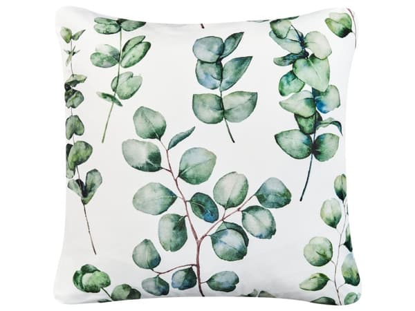 Havepuder Grøn Polyester 45 x 45 cm Udendørs Puder Vandtætte Hynder Mønstrede Pudesæt til Terrasse Udepuder Vandafvisende Havehynder