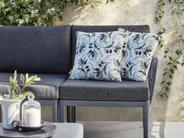 Havepuder Multifarvet Polyester 45 x 45 cm Udendørs Puder Vandtætte Hynder Mønstrede Pudesæt til Terrasse Udepuder Havehynder