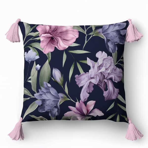 Dekorativt örngott 45x45 Blommigt