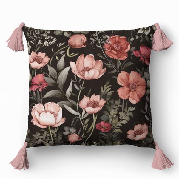 Dekorativt örngott 45x45 Blommigt