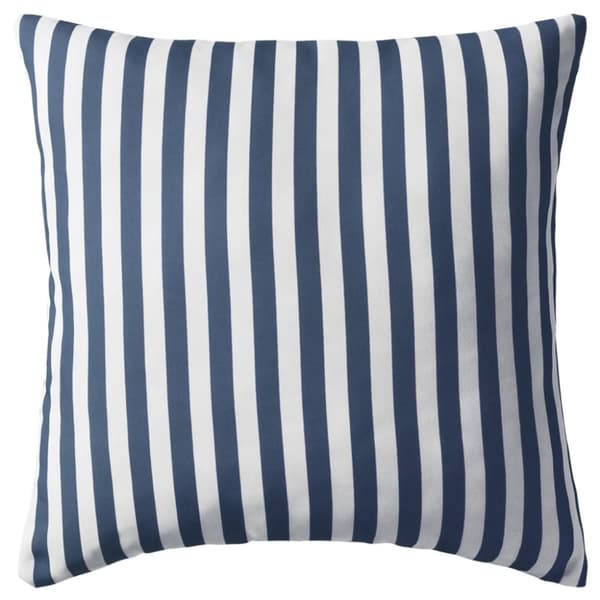 Prydnadskuddar för trädgården 4 st 45x45 cm randiga marinblå