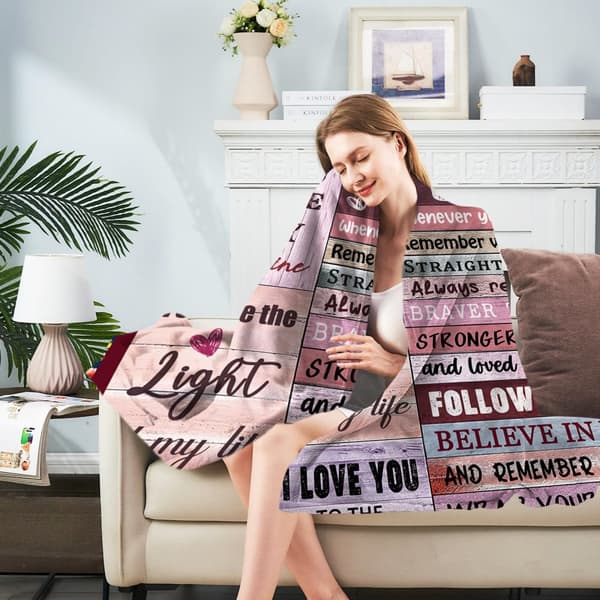 OBOSOE Fætter Duge til kvinder/piger – Fødselsdags-/jule-/taknemmelighedsgave. 50×60 tommer flannelsweater. "Til min fætter"