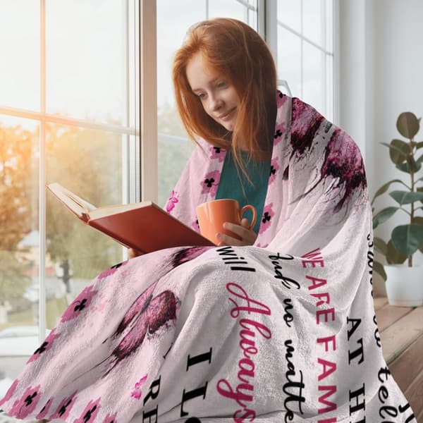 OBOSOE fætter-kusine-gaver til kvinder – fødselsdags-/eksamens-/julegaver. "Til min fætter" – 60×50 tommer flannelsweater