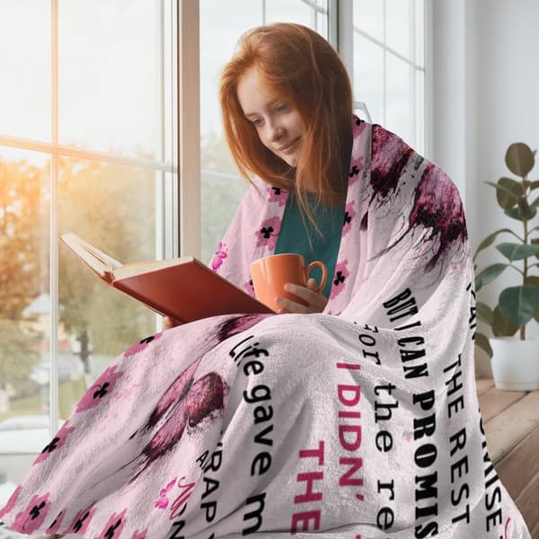 OBOSOE Gudsdotterdukar från gudmamma – Födelsedags-/mors dag-/julgifter. "Till min gudsdotter" – 60×50 tum rosa fjärilsdug