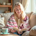 Miniatyrbillede 2 af 7: OBOSOE Potte Duge fra Aunt – Fødselsdags-/dimissionsgaver. "To My Nipot" – 60×50 tommer lyserøde sommerfugle