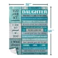 Miniatyrbild 7 av 7: OBOSOE Dottergavlar från mamma+pappa – Födelsedags-/jul-/valentins-/examen-/mors dag. 60×50 tum flanelltröja