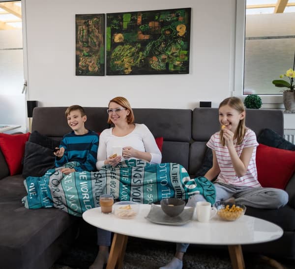 OBOSOE Äidin lahjat – syntymäpäivä/ystävänpäivä/joulu/äitienpäivä. "Äidilleni" – 60×50 tuuman äitivillapaita