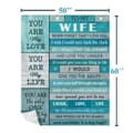 Miniatyrbild 6 av 6: OBOSOE Gifter till fru/hen – Födelsedags-/årsmindsdagsgåva. "Till min fru" – 60×50 tum kärlekströja