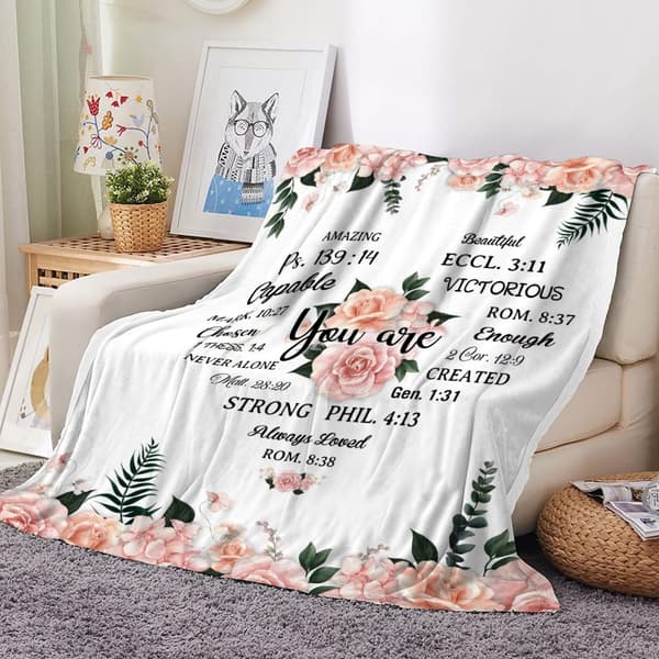 OBOSOE Kristilliset lahjat naisille – Uskonnollinen katolinen lahja. Rohkaisevia jumalallisia joululahjoja – henkinen villapaita 50×60 tuumaa