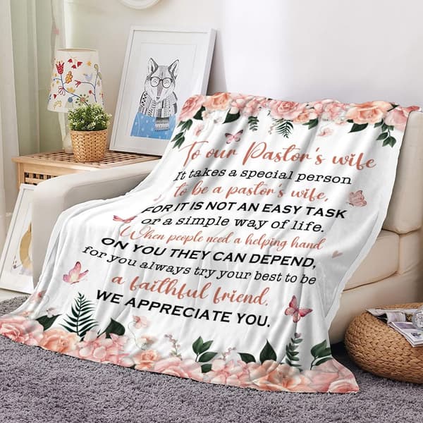 OBOSOE Pastor's Wife Sweater – Taknemmelighed/Religiøse jule-/fødselsdagsgaver. 50×60 tommer