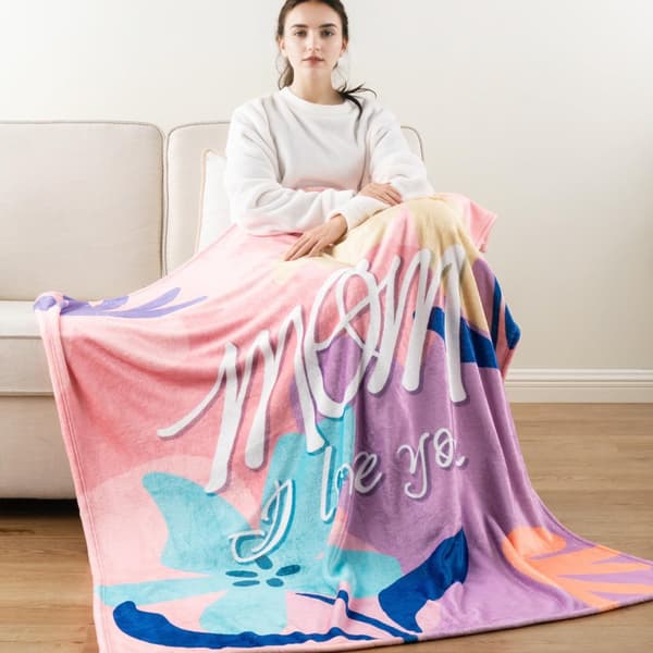 OBOSOE Till mamma födelsedag/mors dag – Min mamma tröja från dotter/son. Supermjuk flanelltröja – soffa/säng/soffa. 50×60 tum