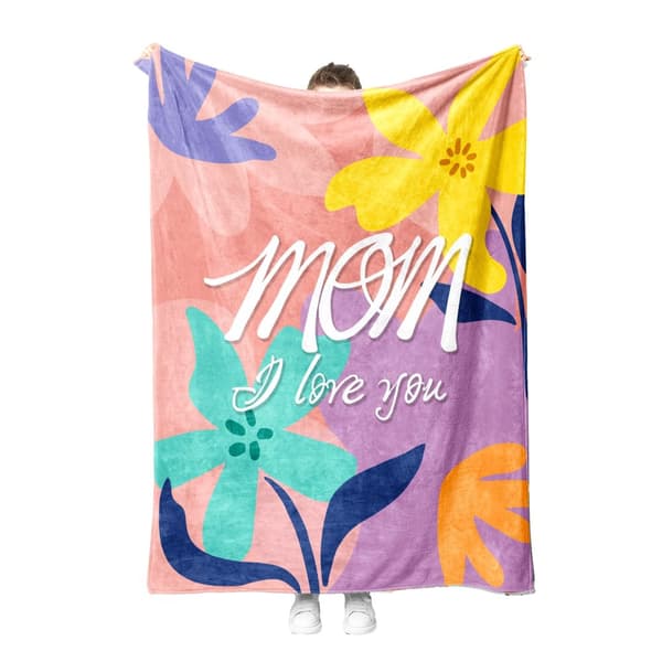 OBOSOE Till mamma födelsedag/mors dag – Min mamma tröja från dotter/son. Supermjuk flanelltröja – soffa/säng/soffa. 50×60 tum