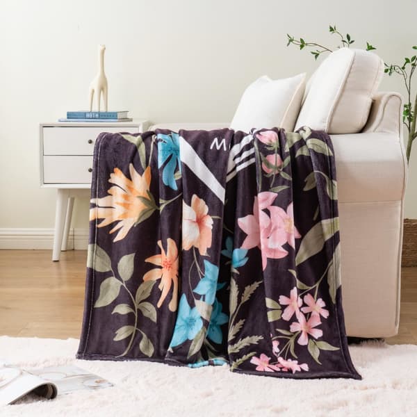 OBOSOE "Jeg elsker dig mor" sweater – Datter/søn. Mors dag/fødselsdagsgaver Mor/kvinde. Super blød sort flannel sweater – seng/sofa. 50×60 tommer