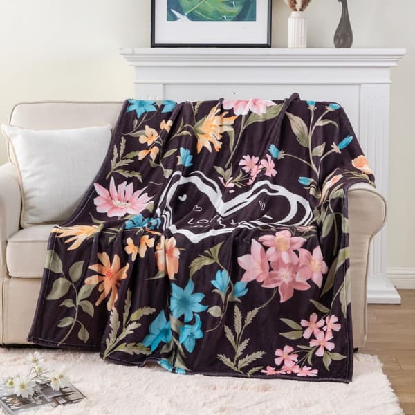 OBOSOE "Jeg elsker dig mor" sweater – Datter/søn. Mors dag/fødselsdagsgaver Mor/kvinde. Super blød sort flannel sweater – seng/sofa. 50×60 tommer