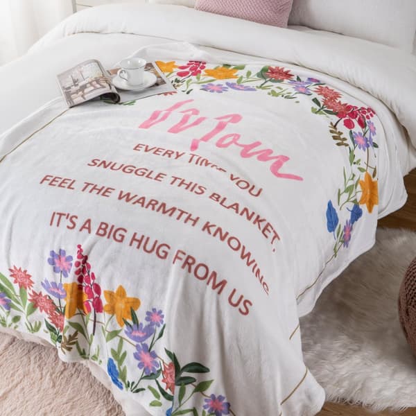 OBOSOE Årsminda/födelsedagsgåva till mamma – Mamma-tröja. Present till mammadagen – Supermjuk flanelltröja. Säng/soffa. 50×60 tum