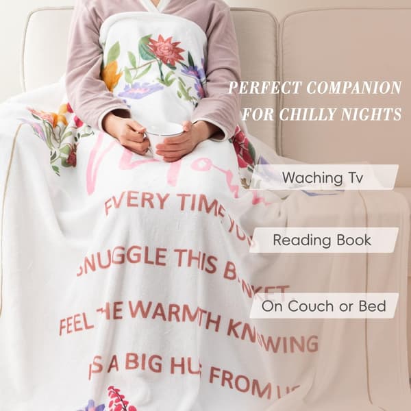 OBOSOE Årsminda/födelsedagsgåva till mamma – Mamma-tröja. Present till mammadagen – Supermjuk flanelltröja. Säng/soffa. 50×60 tum