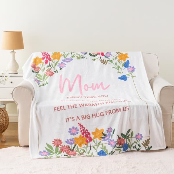 OBOSOE Årsminda/födelsedagsgåva till mamma – Mamma-tröja. Present till mammadagen – Supermjuk flanelltröja. Säng/soffa. 50×60 tum
