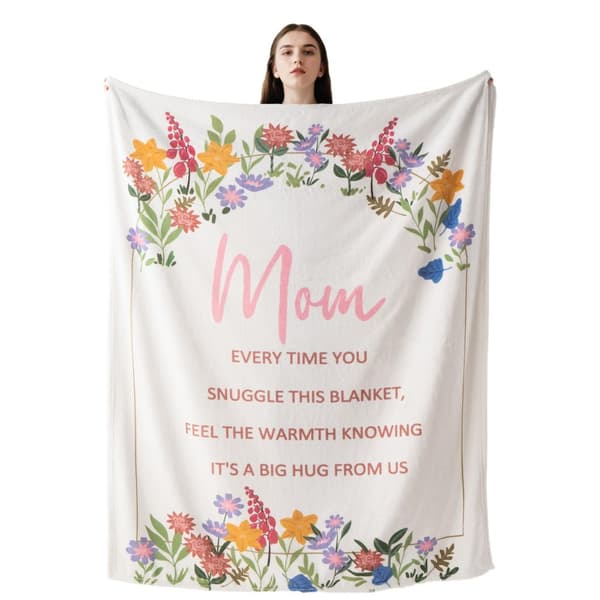OBOSOE Årsminda/födelsedagsgåva till mamma – Mamma-tröja. Present till mammadagen – Supermjuk flanelltröja. Säng/soffa. 50×60 tum