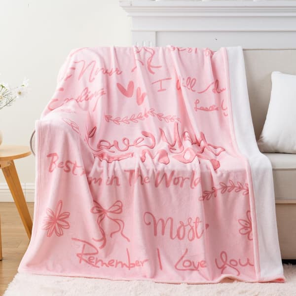 OBOSOE Årsminda/födelsedagsgåvor till mamma från dotter/son – Mamma-tröja. Unika gåvor till mammadagen/födelsedag – Supermjuk flanelltröja rosa. Säng/