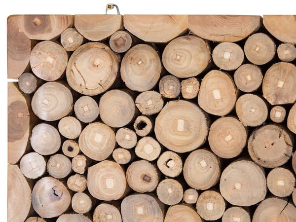 Vægdekoration Lys træ Teak Accent Stykke Hjemme Dekoration