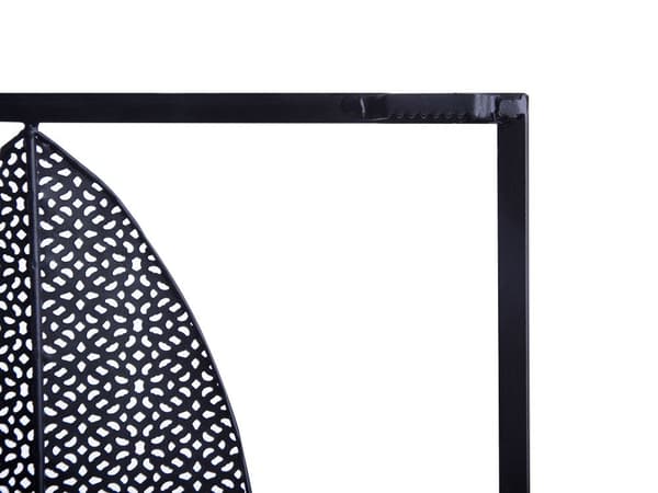 Seinäkoriste monivärinen metalli 29 x 75 cm suorakulmainen lehdillä koukuilla moderni