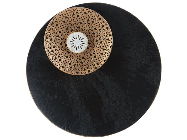 Seinäkoriste monivärinen metalli ⌀ 49 cm koukuilla pyöreä itämainen moderni glamour