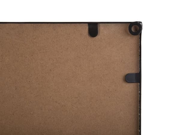 Seinäkoriste monivärinen MDF-levy metalli 31 x 50 cm koukuilla suorakulmainen kehystetty lehti moderni