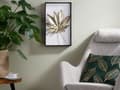 Pikkukuva 2 / 7: Seinäkoriste monivärinen MDF-levy metalli 31 x 50 cm koukuilla suorakulmainen kehystetty lehti moderni