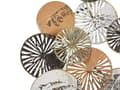 Miniatyrbillede 5 af 5: Vægdekoration Kobber og Guld Metal Rund 50 cm Industriel Runde Cirkel Formede Moderne Stue Soveværelse Accentstykke