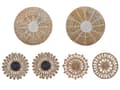 Miniatyrbillede 4 af 11: Vægdekoration Beige Naturligt Søgræs Multifarvet Håndvævet Cirkulære Runde Skiver Vægpynt Stuen til over Sofa Indretning Soveværelse Design