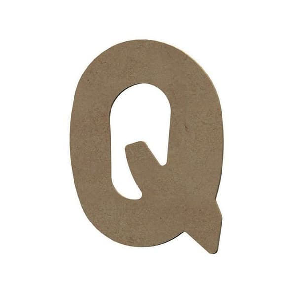 Bokstav i trä - Legeantdelafete - 15 cm - Beige - Mixad - Vuxen/Barn
