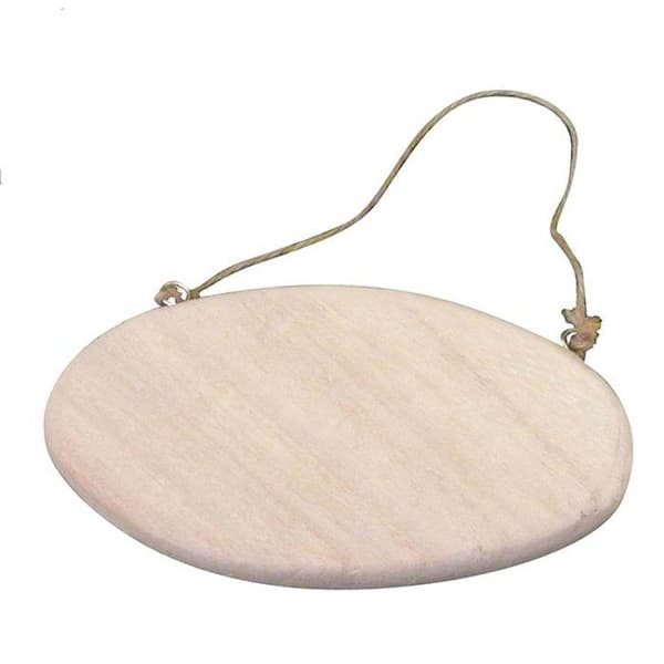 Oval dörrskylt - Kreativ frö - 14,5 cm - Trä - Flerfärgad - Hantverk