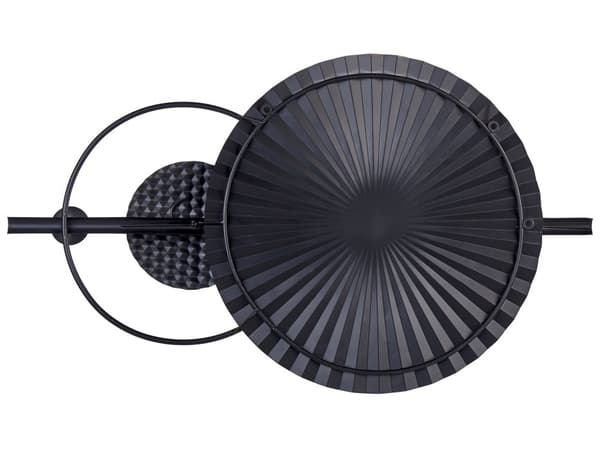 Seinäkoriste musta kulta 103 x 59 cm rauta akryyli abstrakti ripustuskoukut glamour retro