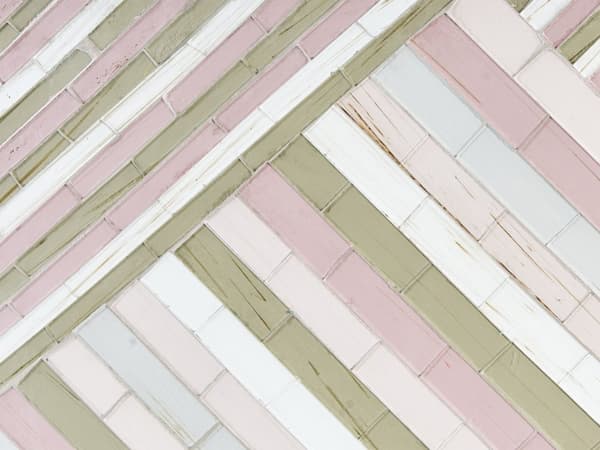 Vægdekoration Mosaik Glasstribet mønster Moderne Minimalistisk Tilbehør
