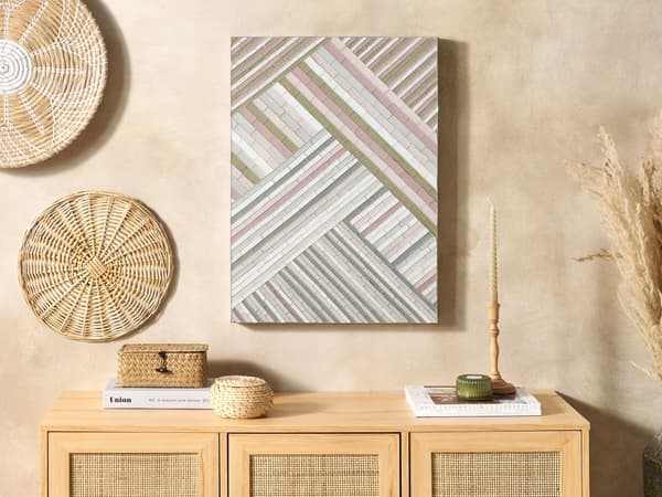 Vægdekoration Mosaik Glasstribet mønster Moderne Minimalistisk Tilbehør