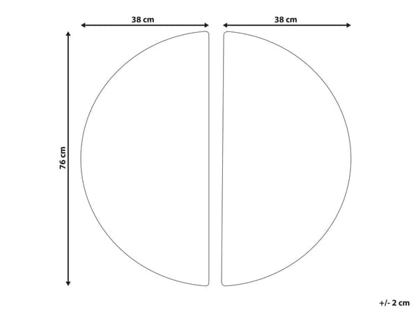 Vægdekoration Geometrisk Sort og Hvidt Mønster Glas Halvcirkler Moderne Minimalistisk
