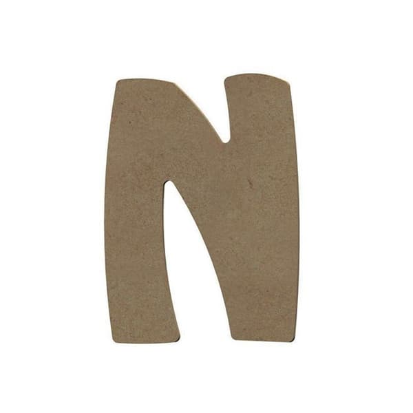 Brev i trä - JÄTTE PÅ FESTEN - 15 cm - Beige - Mix - Anpassning dekoration