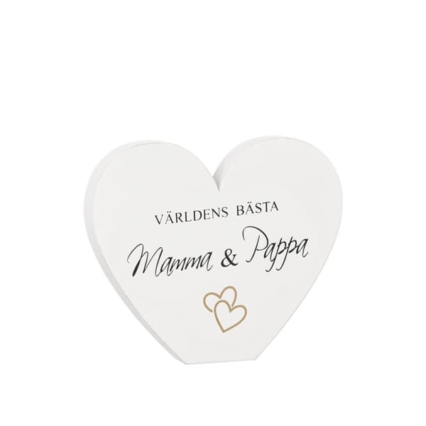 Hjärta med världens bästa mamma & pappa