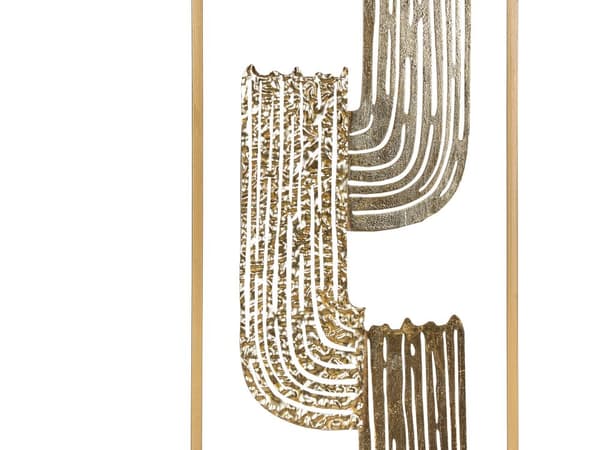 Seinäkoriste kulta rauta 29 x 75 cm käsintehty moderni industriaalinen moderni